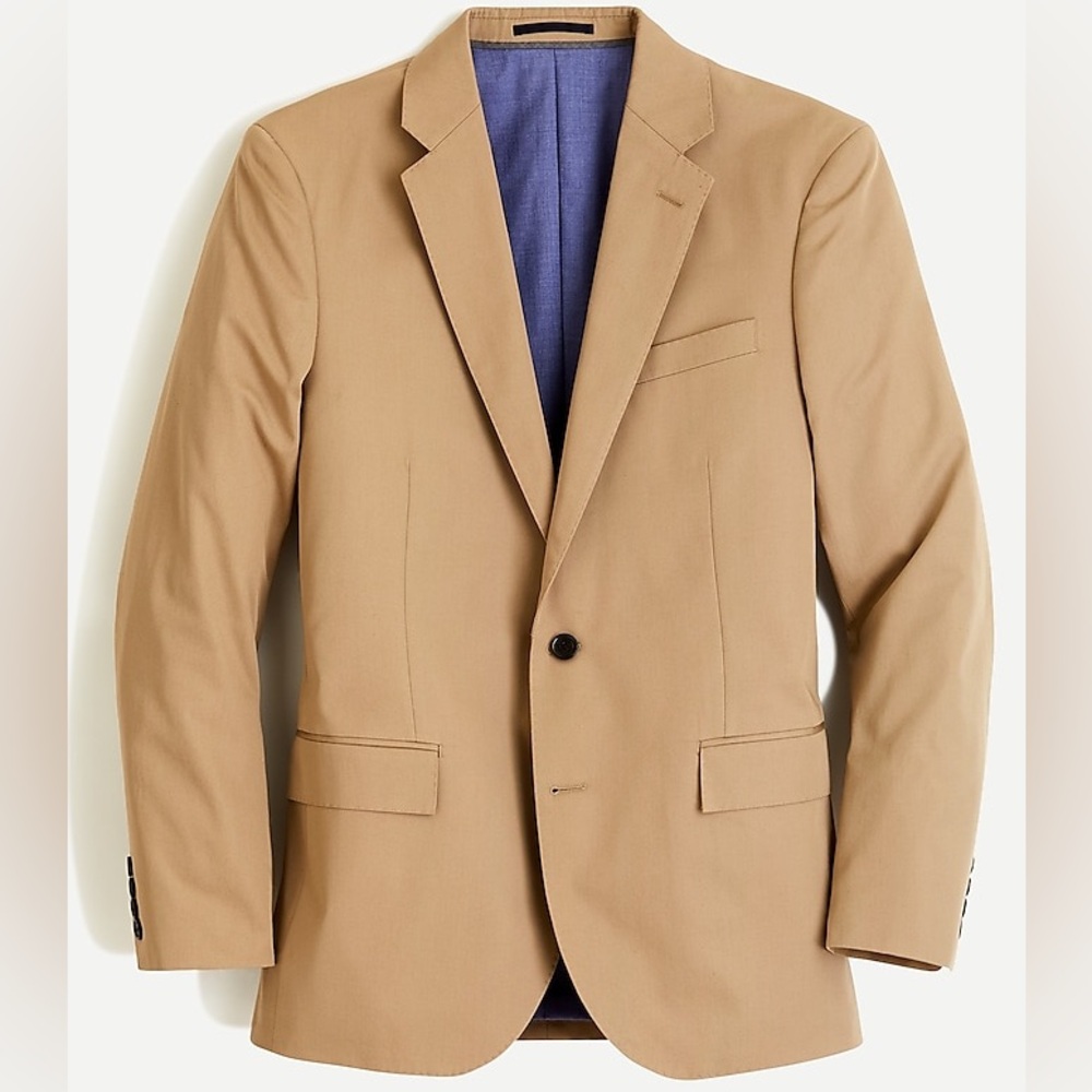 J.Crew Ludlow Slim-fit suit jacket in Italian cotton chino Size 36S - Picture 2 of 16